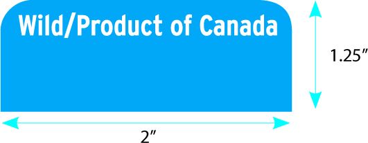 Country of Origin COOL Seafood Label Toppers Set- 250 pieces