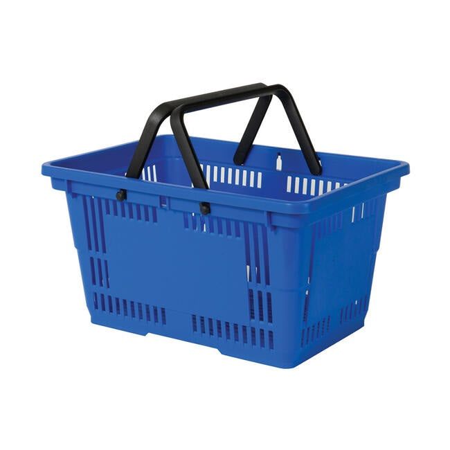 Shopping Hand Baskets 7.4 Gallon-Blue-12 units