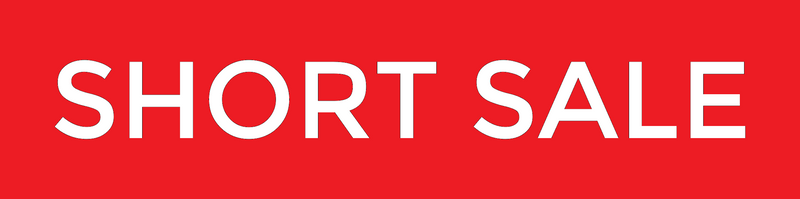 Short Sale Real Estate Sign Riders- Red 24 "x 6"