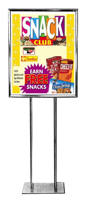 Snack Club Floor Stand Stanchion Sign