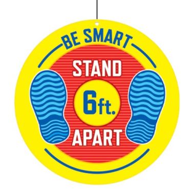 Social Distancing Ceiling Signs for Schools- K thru 12