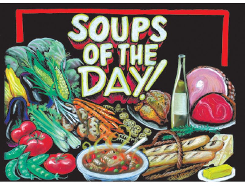 Deli Signs – Chalkboard Style | 16-3/8"W x 22"H | Write-On Wipe-Off