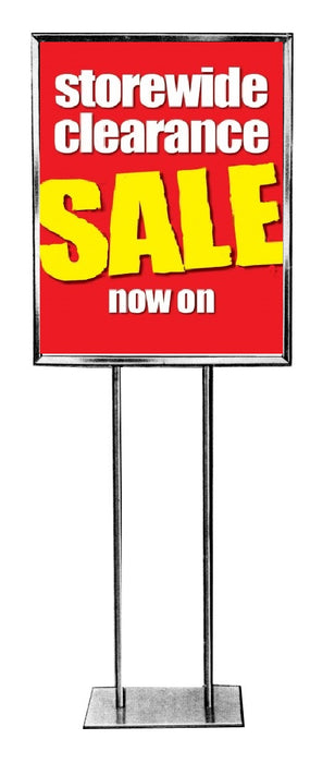 Store Wide Clearance Sale Standard Poster-Floor Stand Stanchion Sign -Value Pack