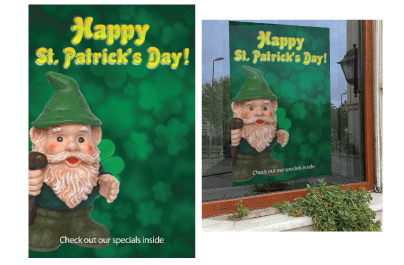 St. Patrick's Day Sign Posters -36" x 48"