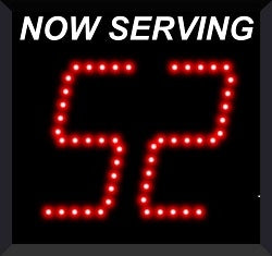 Take A Number System w/ Counter Top Ticket Dispenser- 2 Digits