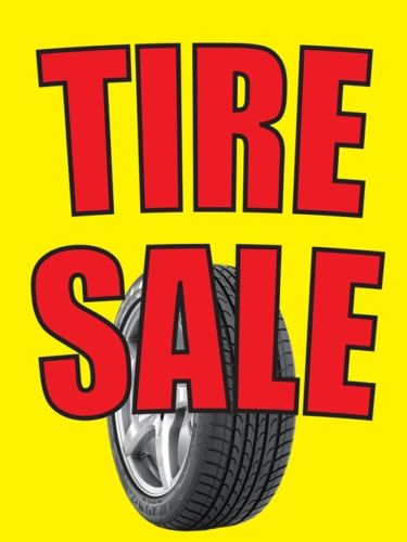 Tire Sale Standard Posters-Floor Stand Stanchion Signs-Value Pack