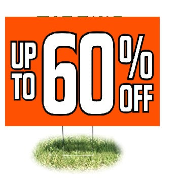 Up To 60% Off Lawn-Yard Signs-24"W x 18"H