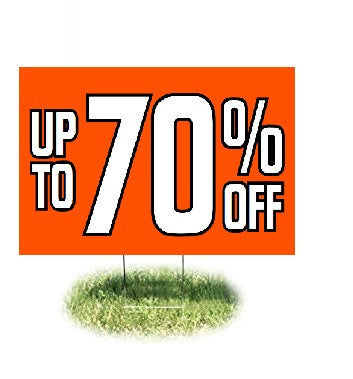 Up To 70% Off Lawn-Yard Signs- 24"W x 18"H
