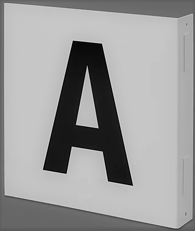 Warehouse L Shaped Aisle Markers-A thru M