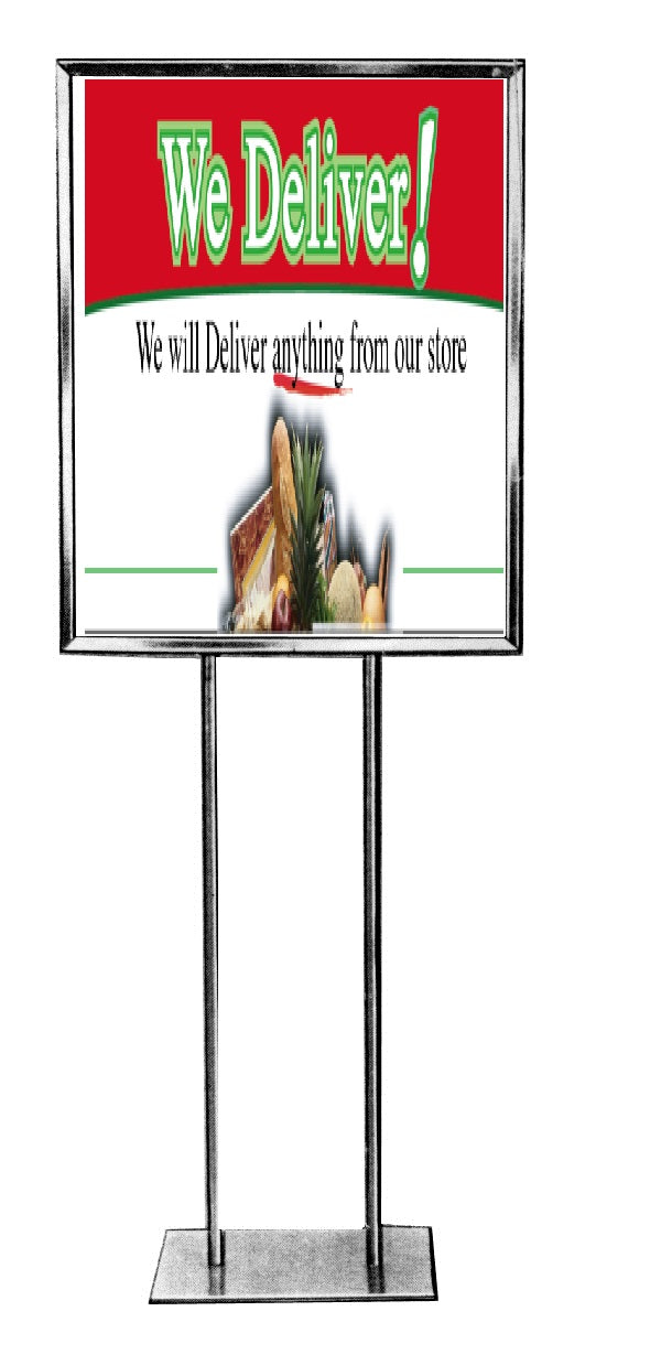 We Deliver Floor Stand Sign
