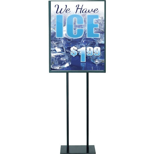 We Have Ice Floor Stand Stanchion Sign