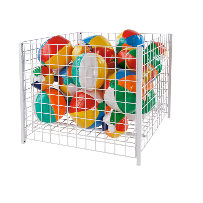 Premium Wire Merchandising Dump Bin- White